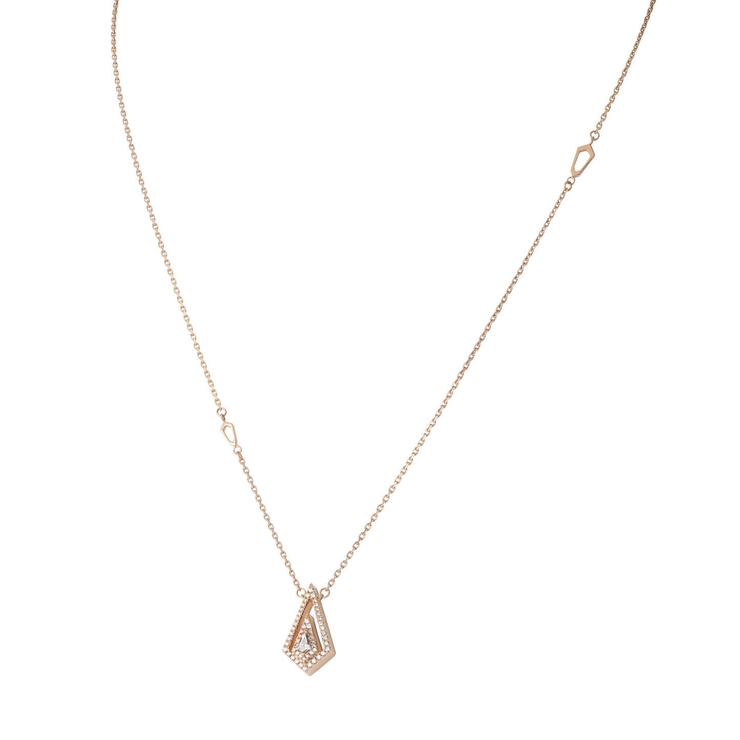 017 Solitaire Necklace K18PG