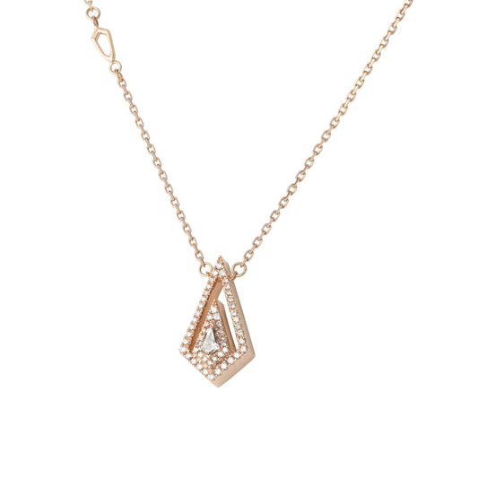 017 Solitaire Necklace K18PG