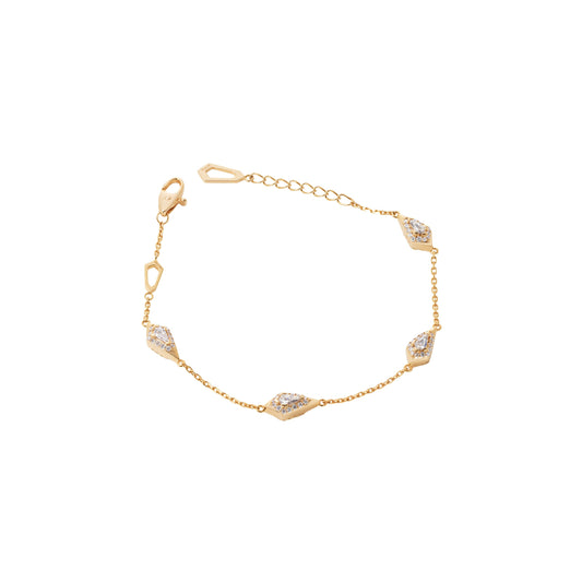 025 Solitaire Bracelet K18PG