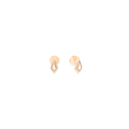 019 Solitaire Earring  K18PG